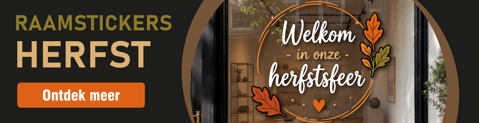 Raamstickers voor de herfst