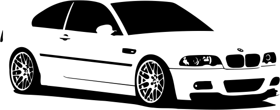 Muursticker Bmw M3 E46 3 reeks