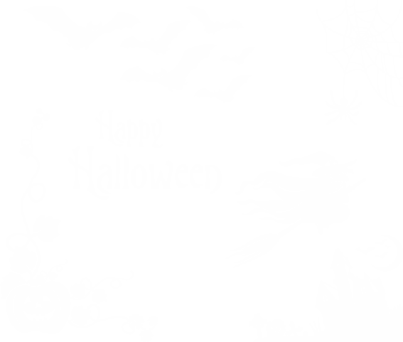 Raamsticker Happy Halloween set