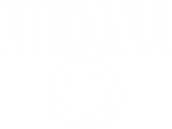 Autosticker Nirvana logo met smiley