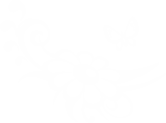 Autosticker Bloem met vlinder