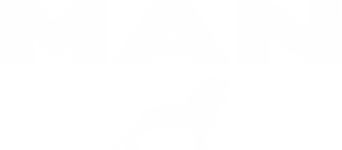Trucksticker Man met leeuw logo