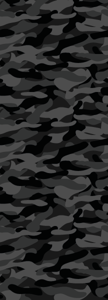 Behang banner Camouflage patroon fijn in grijs en zwart