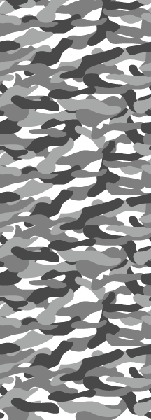 Behang banner Camouflage patroon fijn met wit en grijze tinten