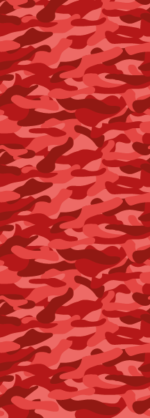 Behang banner Camouflage patroon fijn in rode tinten