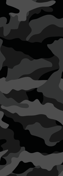 Behang banner Camouflage patroon grof in grijs en zwart