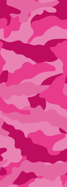 Behang banner Camouflage grof patroon met roze tinten