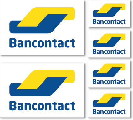 Sticker set met 6 Bancontact logo's