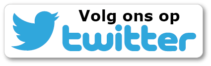 Sticker Volg ons op Twitter met logo