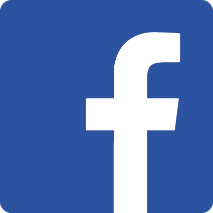 Sticker Facebook logo vierkant full color