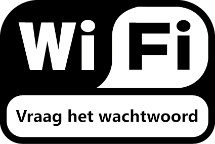 Sticker WiFi met vraag het wachtwoord