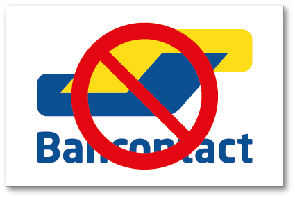Sticker Geen banconact