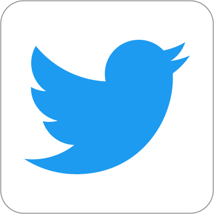 Sticker Twitter logo full-color