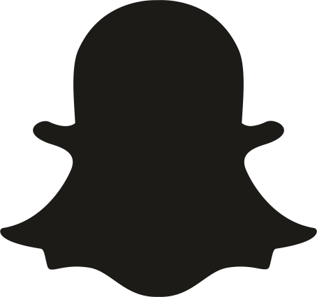 Sticker SnapChat logo uitgesneden