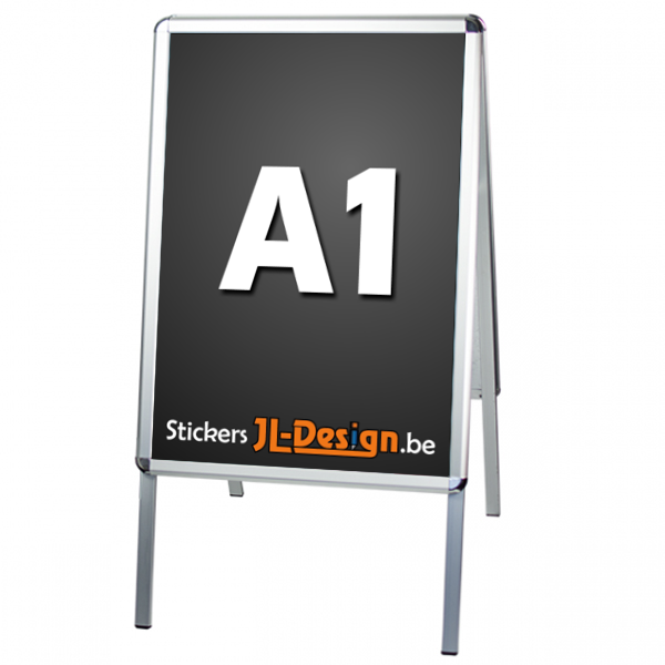 Stoepbord Inklapbaar A-bord voor posters A1 formaat - 594 x 841 mm