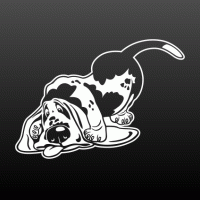 comic Basset hound