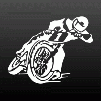 Slippende crossmoto