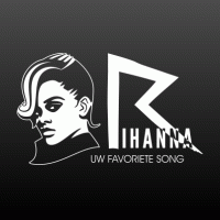 Rihanna hoofd + logo + song