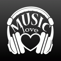 Koptelefoon met I love music