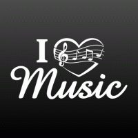 I love music notenbalk