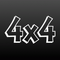 4x4 met blokschaduw