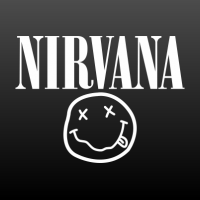 Nirvana logo met smiley