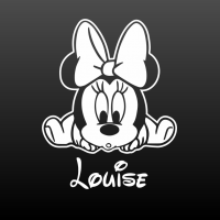 Baby Minnie mouse en naam