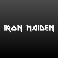 Iron Maiden met volle letters