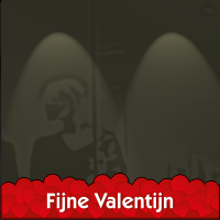 Valentijn streamer op maat gemaakt met achtergrond in hartjes