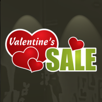 Valentine's Sale met hartjes