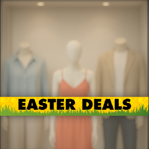 Easter deals streamer met gras