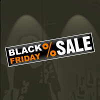 Black Friday Sale met procentteken