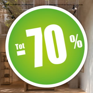 korting rond wit-groen