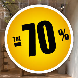 korting rond wit-geel