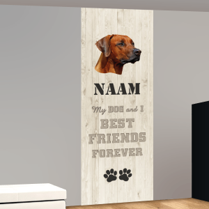 hond Rhodesian ridgeback met eigen naam