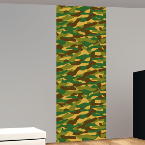 Camouflage patroon fijn in groen-geel-bruin