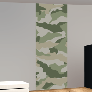 Camouflage patroon grof in groen-grijze tinten
