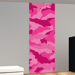 Camouflage grof patroon met roze tinten