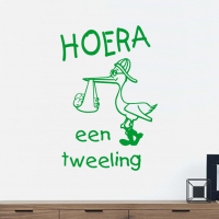 Ooievaar en hoera een tweeling