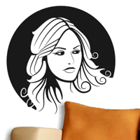 Vrouw in cirkel