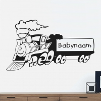 Treintje met babynaam