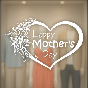 Happy Mothers Day hart bloemen