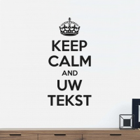 Keep Calm met eigen tekst