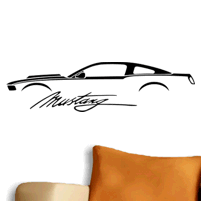 Mustang + silhouette