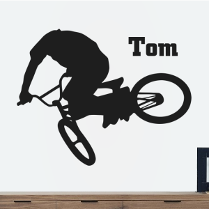 Bmx met eigen tekst