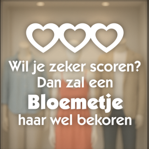 Scoren met een bloemetje