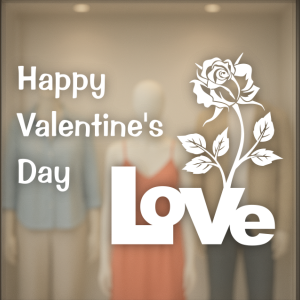 Valentine's Day Love en roos