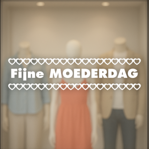 Moederdag hartjes boven onder