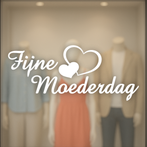 Fijne Moederdag met 2 hartjes