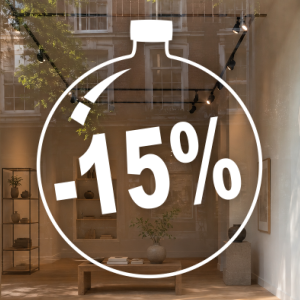 Kerstbal -15% doorzichtig
